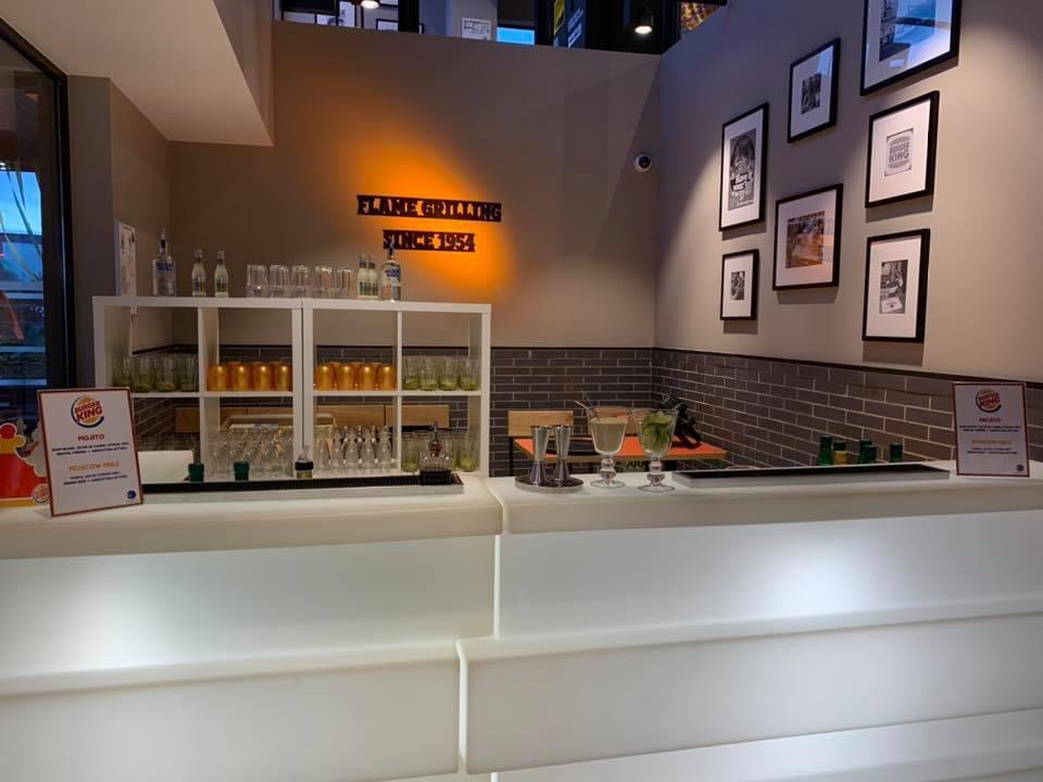 bar pour une soirée Burger King
